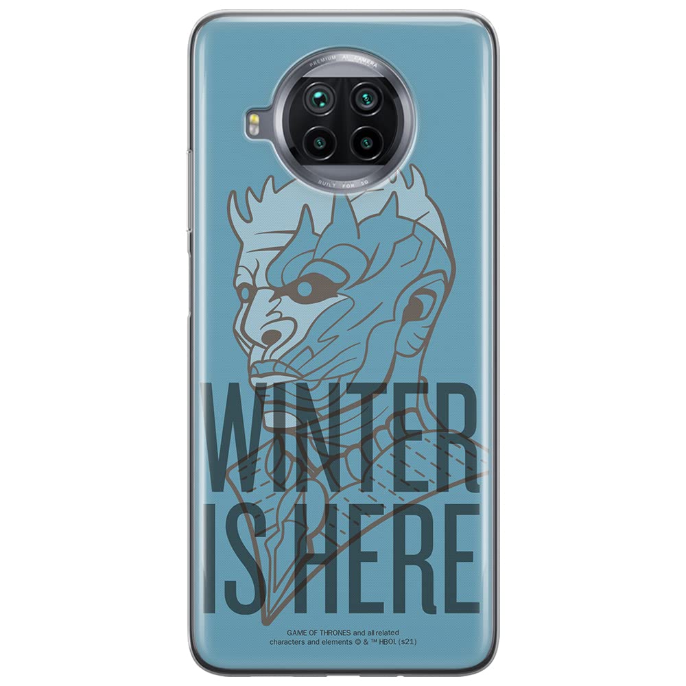 ERT GROUP mobile phone case for Xiaomi REDMI NOTE 9T original and officially Licensed Game of Thrones pattern 016 optimally adapted to the shape of the mobile phone, case made of TPU