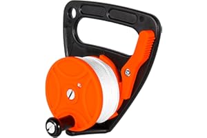 Seafard Compact 150ft Scuba Dive Reel Kayak Anchor with Thumb Stopper for Safety Underwater Diving Snorkeling