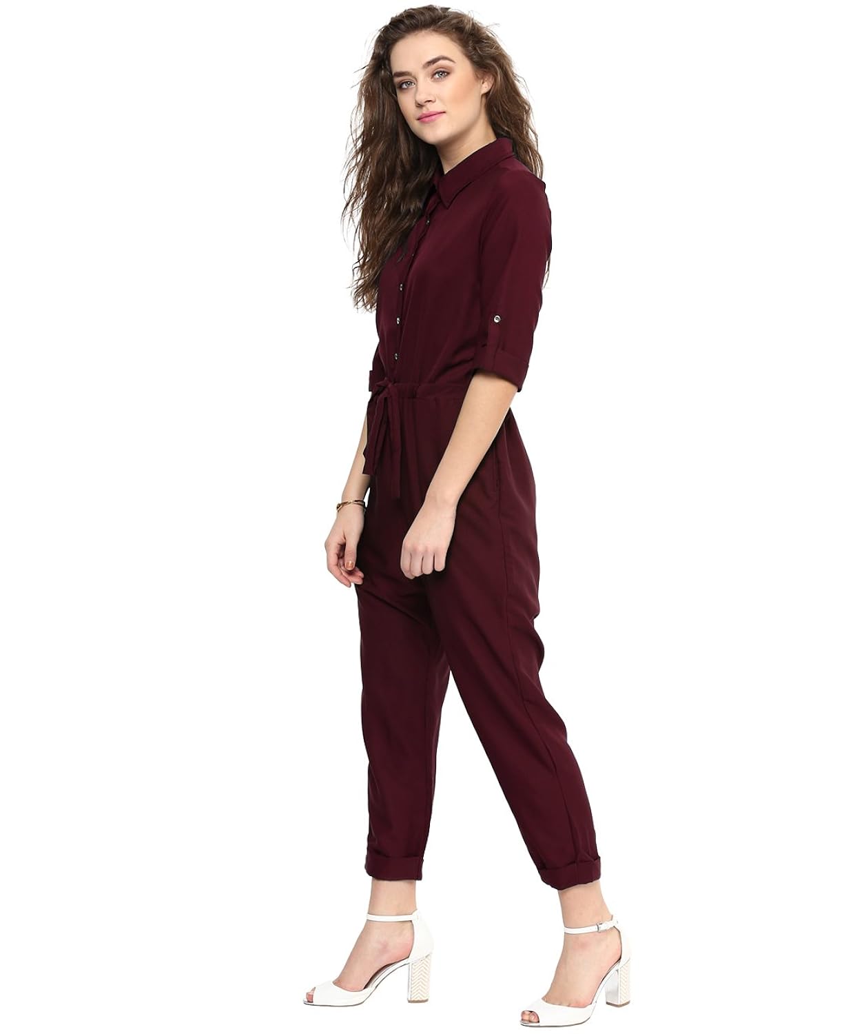 uptownie lite women's jumpsuit (lite maroon)