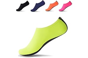 JACKSHIBO Water Shoes for Women Men Quick-Dry Swim Shoes Water Socks Barefoot Grounded Footwear for Cruise Essentials Swimming Aqua Beach Pool Yoga Surf