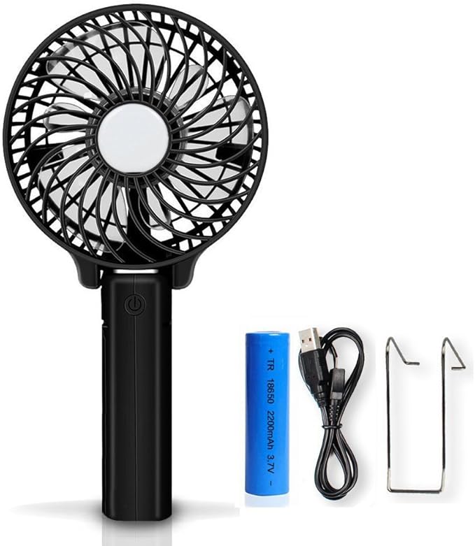 Welltop Handfan Ventiladores recargables Mini ventilador de mano
