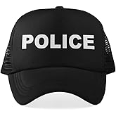 Veracco Funny Police Hat for Men Women Classic Cop Costume Accessory for Halloween or Theme Parties Black