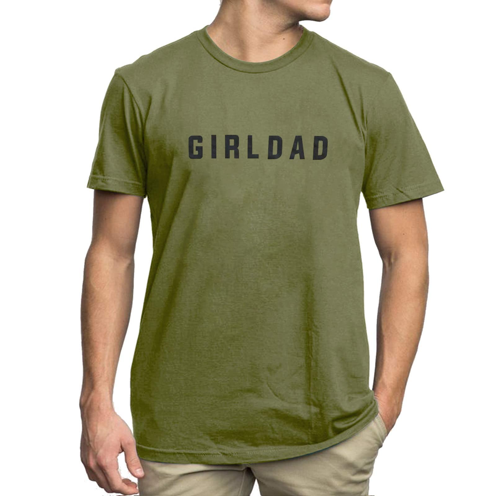 Tewmeu Girl Dad Shirt for Men Best T Shirt Gift for