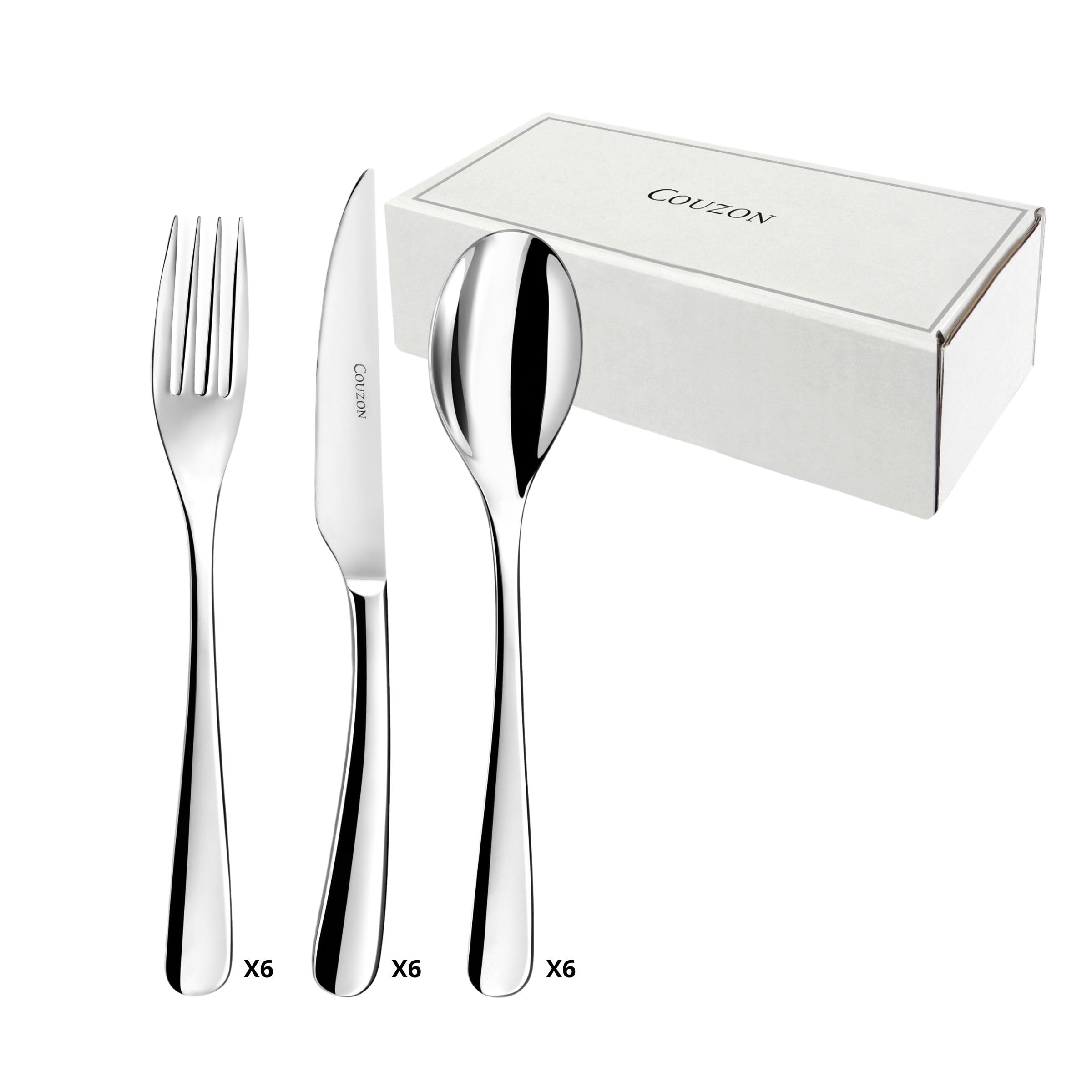 Haikou - 18 Cutlery Starter, Cheese, Dessert for 6 People