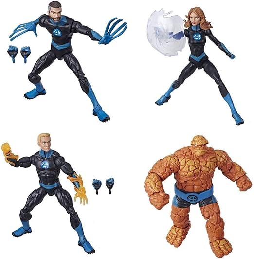 Amazon マーベルレジェンドファンタスティックフォーミスターファンタスティックインビジブルウーマンヒューマントーチシング 4体セット おもちゃ ホビー