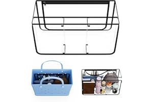 artgeeker Clear Bogg Bag Organizer Accessories for X Large Bogg Bag, Waterproof Beach Bag Organizer Insert, Beach Tote Bag Divider Pouch L16.93 x W7.48 x H11 Inches, Black
