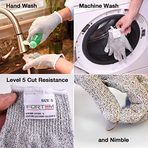 image for FORTEM THE EXTRA MILE Cut Resistant Gloves By FORTEM - Level 5 Protect