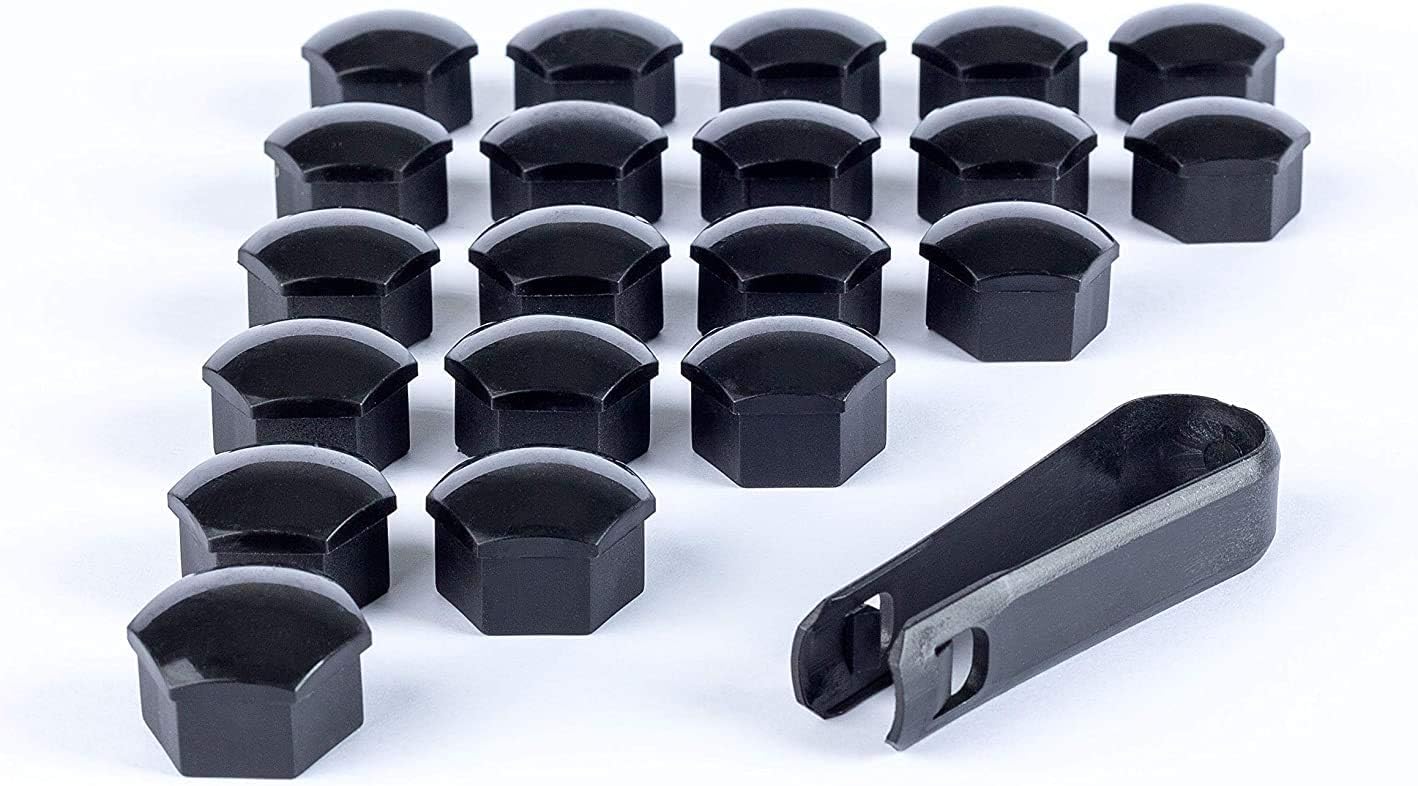 Ellis Excellence Set of 20 Wheel Nut/Bolt Covers Caps, Universal Fit in