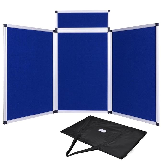ReaseJoy Folding Display Board 3 Panels Portable Exhibition Stand and