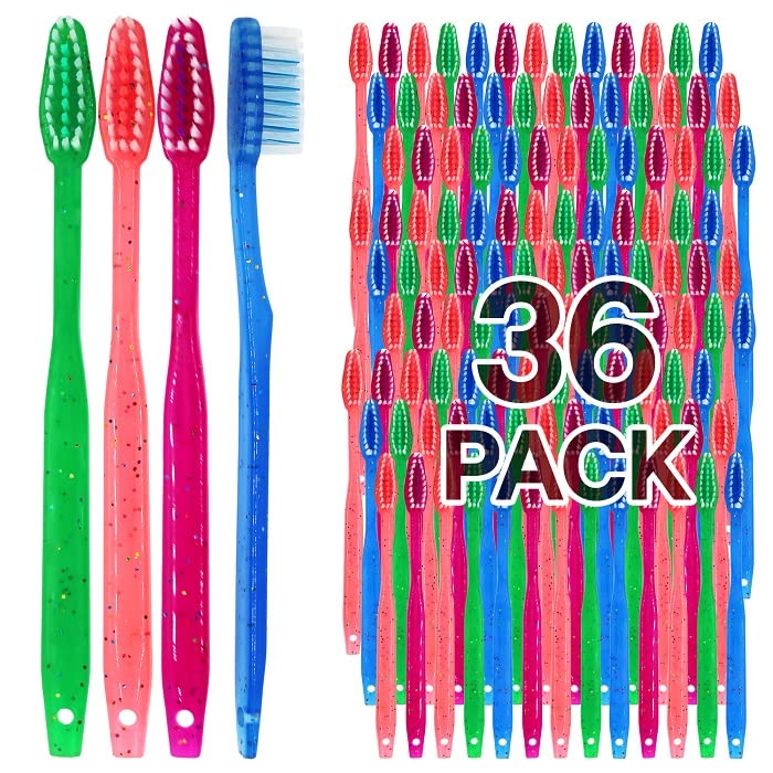 Photo 1 of Bottles N Bags MEGA Pack Kids Disposable Toothbrushes with Paste | Children's Bubblegum Pre-Pasted & Individually Wrapped Toothbrush Bundle | Perfect for School, Camp, Summer Vacation, (36 Pack)