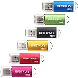 EASTFUN 6 Pack 16GB USB 2.0 Flash Drive Memory