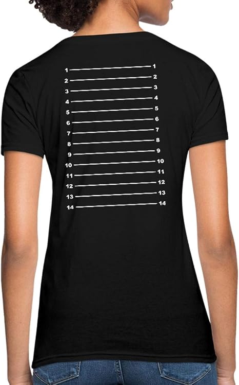 Amazon Com Hair Length Check Growth Chart Women S T Shirt Clothing