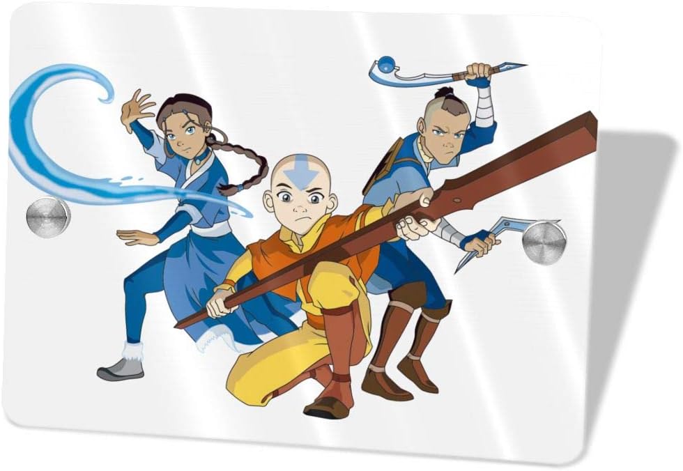 Qwtykeertyi The Last Airbender Door Sign 5.5 X 7.5 Inch Vinyl Decal Indoor Outdoor Window