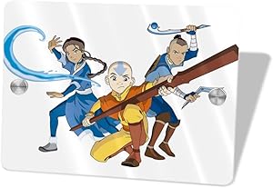 Qwtykeertyi The Last Airbender Door Sign 5.5 X 7.5 Inch Vinyl Decal Indoor Outdoor Window