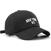 New York Embroidery Baseball Cap Cotton Trucker Dad Hat with Adjustable Buckle Visor Cap for Men Women