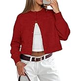 ATHMILE Cropped Cardigan Sweaters for Women Lightweight Crop Knit Y2k Fall Outfits Fashion Clothes 2026