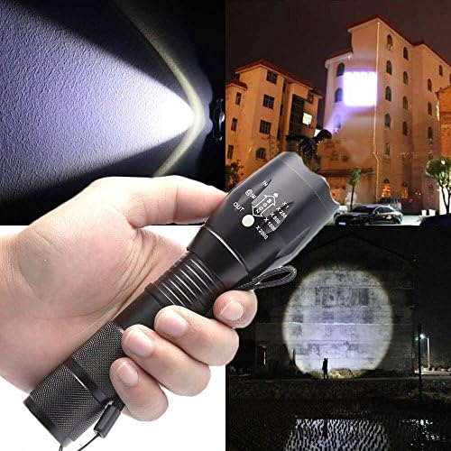 Tactical Zoomable LED Flashlight Torch 18650 CREE XM-L T6
