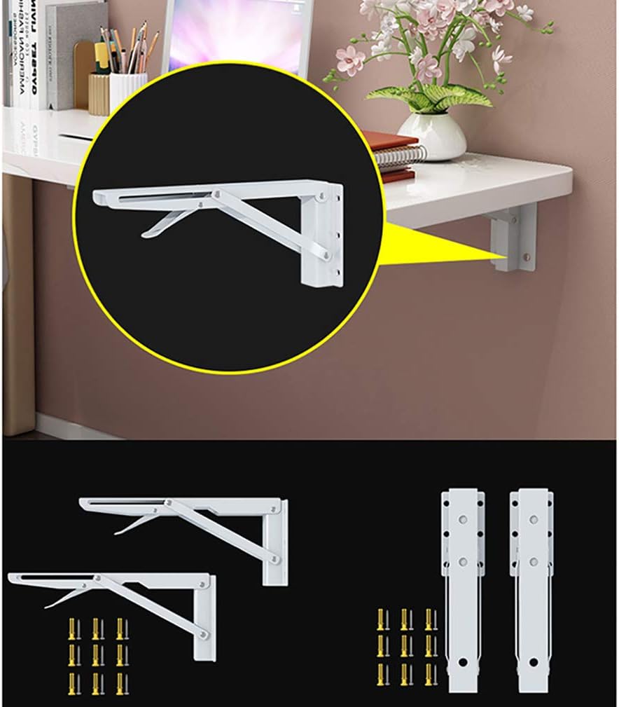 Wall Mounted Folding Drop Leaf Table, Computer Work Desk Perfect Addition to Home/Office/Kitchen & Dining Room: Garden & Outdoor