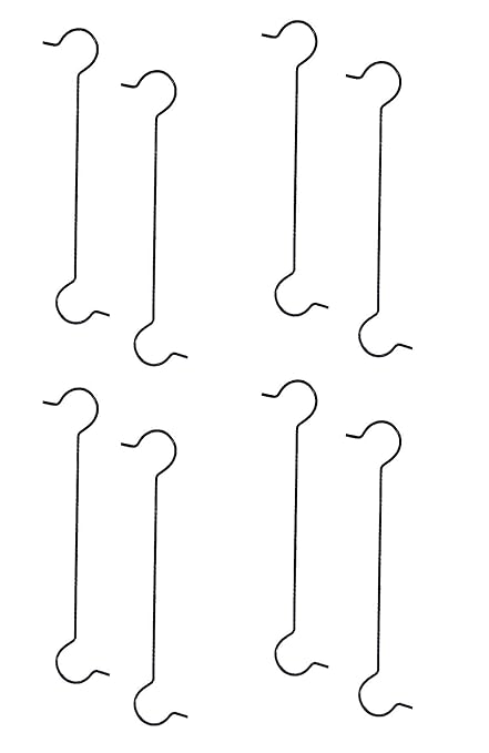 Feora9X Hanging Pot Extension Hook - Set of 8