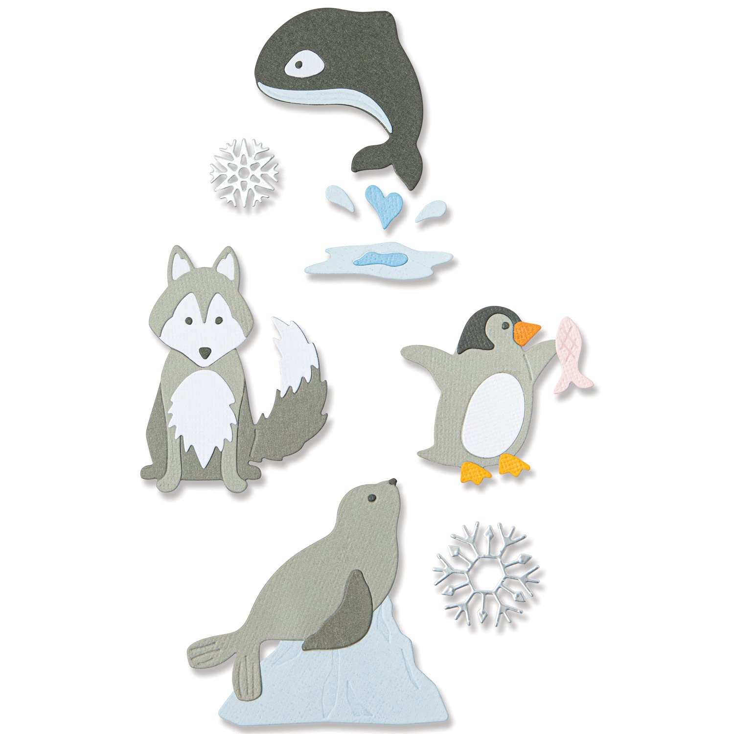 Sizzix Thinlits Die Set 8PK Arctic Animals by Jennifer Ogborn | 666013 | Chapter 4 2022