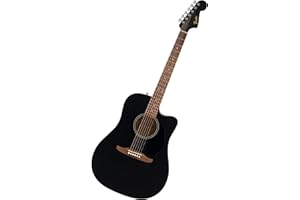 Fender California Debut Redondo CE Series Acoustic Guitar, Beginner Guitar, 2-Year Warranty, Includes Built-In Tuner, Black