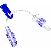 20-Pack IV Extension Tubing with Dual Luer Connectors and Slide Clamp | Clear flexible tubing with dual luer connectors and slide clamp for reliable fluid transfer and controlled handling.