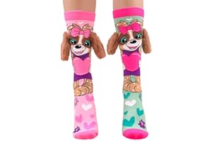 3D Funny Cartoon Character Crew Socks for Kids, Colorful & Crazy Novelty Socks with 3D Accessories, Fits Boys & Girls Ages 6+