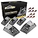 Partsam 10pcs 264160BK Smoke Cab Marker Top Roof Running Whole Assembly Set Crystal Chrome Lights + T10 Halogen Bulbs (5X Amber + 5X Red) Compatible with Hummer H2 SUV SUT 2003-2009thumb 2