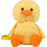 Lefe Liee duck stuffed animal bag, cute duck plush stuff backpack adult decor accessories purse, kawaii unique novelty fun purse duck toy plushie gifts