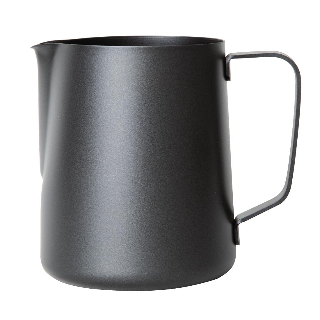 Olympia Black Non-Stick Milk Frothing Jug 900ml - Stainless Steel Jug Steaming Pitcher Dishwasher Safe CM608