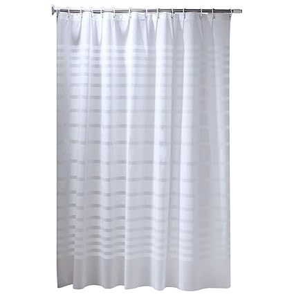 Amazon Com Beydodo White Shower Curtains With Matching Window