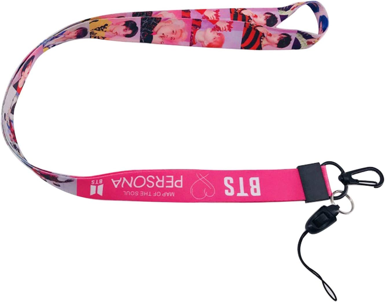 yejifs praiseworthy Kpop BTS MAP of The Soul Holder Lanyard Work Card Lanyard Photo Key Chain Hook for Mobile Phone Gift for A.R.M.Y( H04)