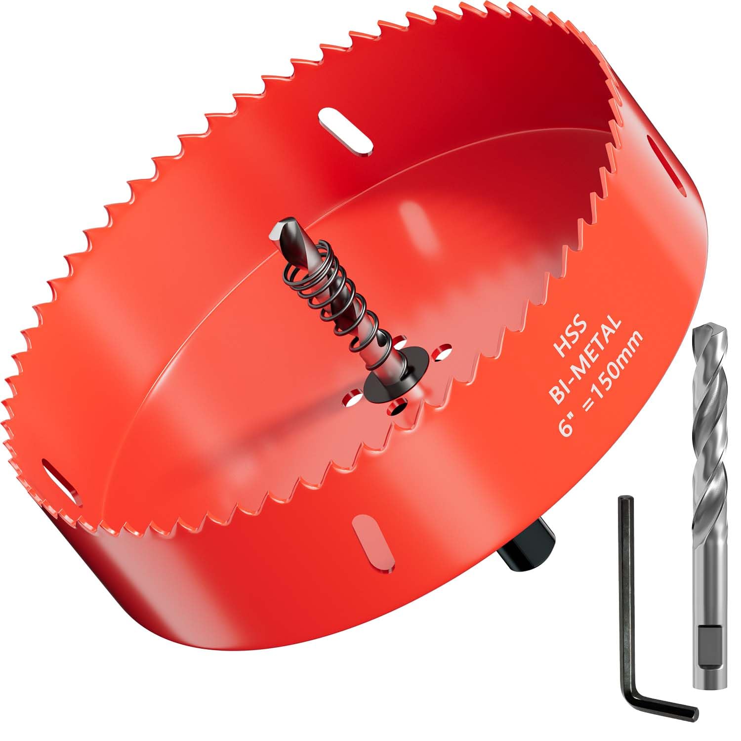 GARHWAL Bi-Metal Hole Saws - 150mm Wood Cutter, Metal Hole Saw, Circular Cutter for Walls, Core Drill Bit - Fast Cutting with Long-Lasting Blades for Plumbing, Conduits, Kitchens, Other DIY Projects — image 1