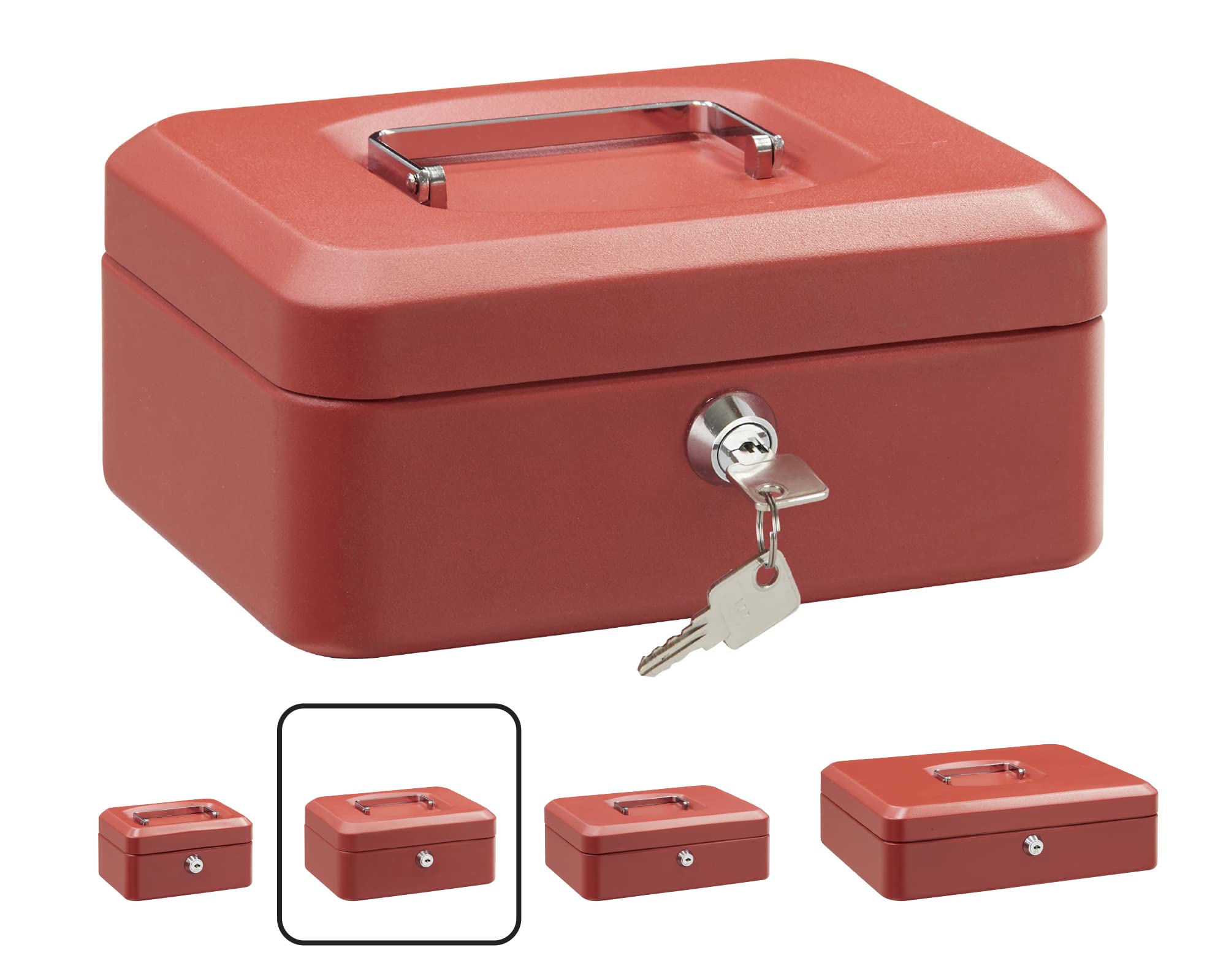 Arregui Elegant Box with Tray (Steel), red, C9224