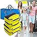 Bago Packing Cubes - Travel Organizer For Luggage - Single Large Cube (YELLOW)