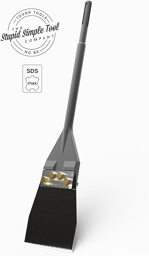 6 Sds Max Floor Scraper For Tile Adhesive Thinset Removal With
