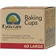 If You Care Backförmchen Ungeblecht – 60 Stück, Groß, Chlorfrei, Kompostierbar, Für Muffins & Cupcakes