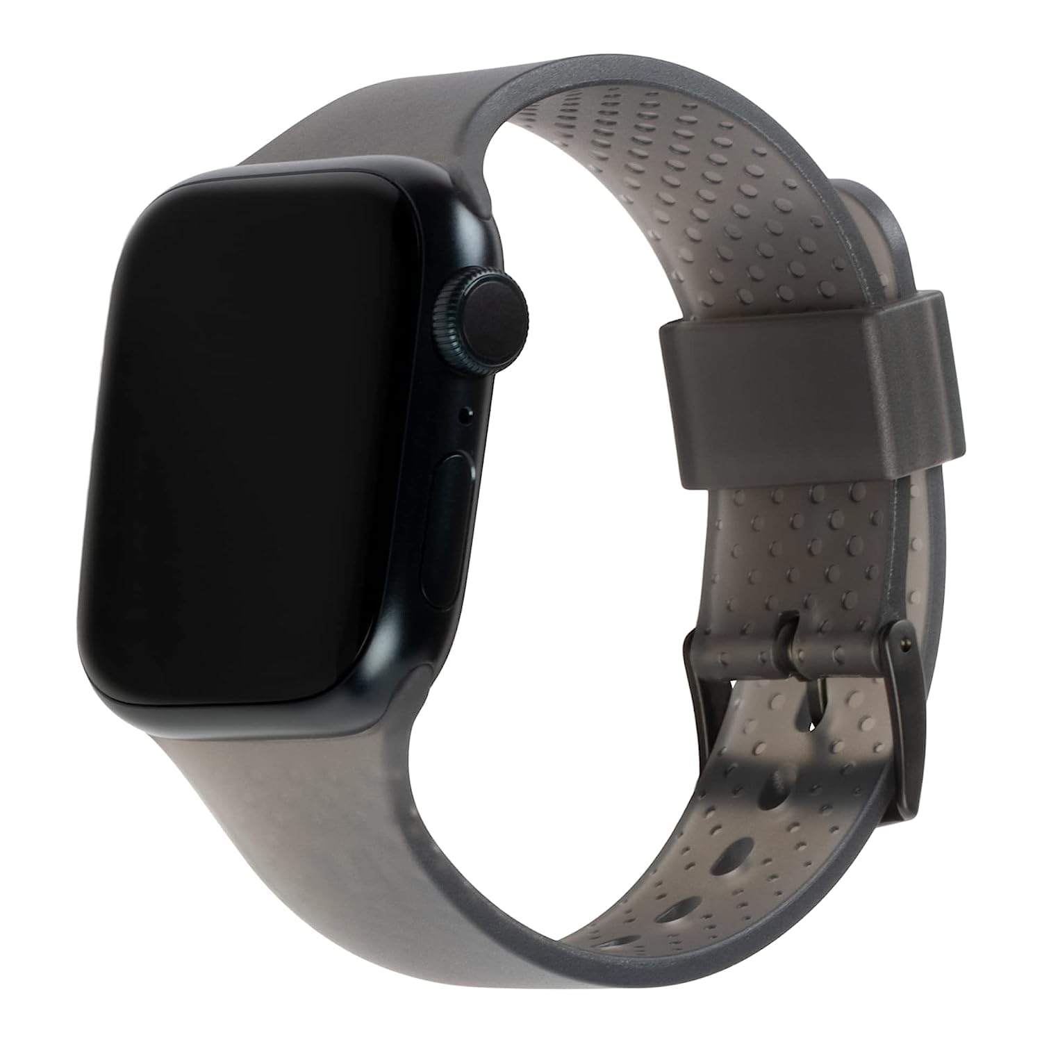 URBAN ARMOR GEAR [U by UAG Compatible with Apple Watch Band 42/41/40mm iWatch Series 11/10/9/8/7/6/5/4/SE3/SE2/SE, Slim Soft Adjustable Replacement Strap, Lucent Ash