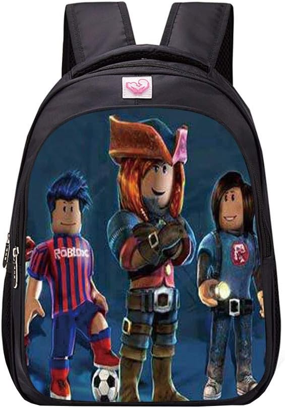 NINIUBAL Unisex Roblox School Backpack Game Printed Backpack Suitable for Boy and Girl Casual Backpack