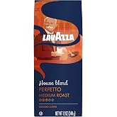 Lavazza House Blend Perfetto Ground Coffee 12oz Bag, Medium Roast, Full-bodied, Intensity 3/5, 100% Arabica, Ideal for Drip Brewers, (Pack of 1) - Package May Vary