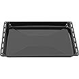 ICQN Baking Tray 465 x 370 x 30 mm Deep, Enamelled Grease Pan for Oven and Hob, Suitable for Bosch, Siemens, Neff Constructa, Scratch-Resistant and Rustproof, 46.5 x 37 cm