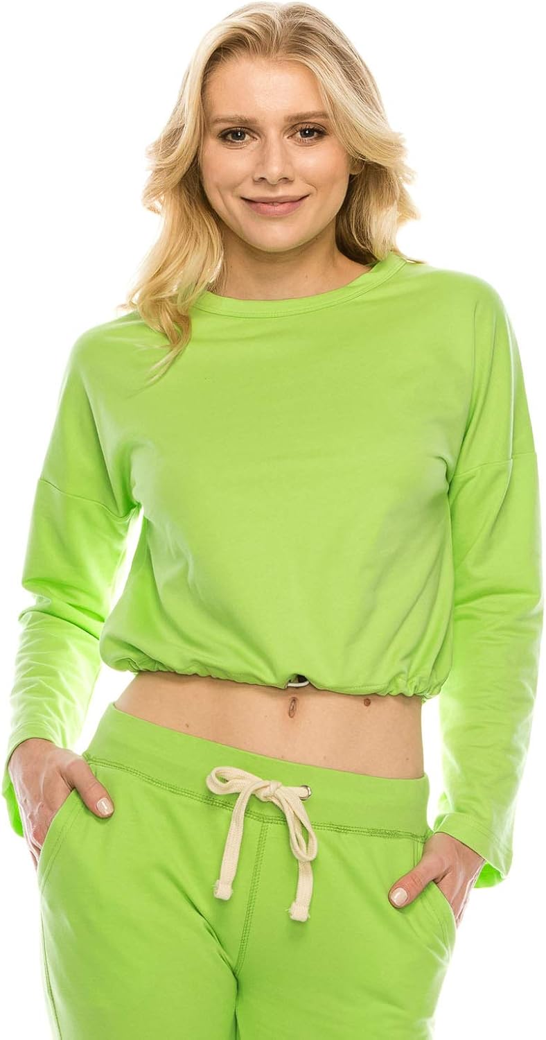 neon cropped sweatshirt