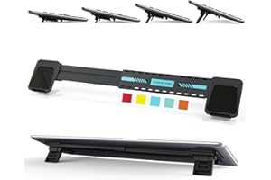 HONKID Computer Keyboard Stand for Desktop,Adjustable Keyboard Riser for Apple Magic Keyboard and Flat-Back Keyboards Only, Ergonomic Office Desk Accessories (BLUE)