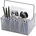 YBM HOME Mesh Silver Condiment Caddy/Kitchen Supply, Utensil, Silverware Organizer Cutlery Holder Flatware Storage Napkin Holder (w’7 L’9.1/4 Depth 4’3/8 Inch) 1151M