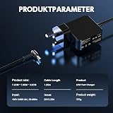 shefor 65W Laptop Charger for Lenovo V15 V14 IdeaPad 110 330 Yoga 710 Flex view 3