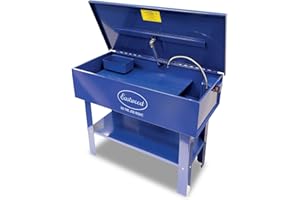 Eastwood 40 Gallon Parts Washer | 10 Inch Deep Tub Heavy Duty Powder Coated Finish Steel Parts Cleaner | Parts Washer Tank with 120V 5.3 Gallons Per Minute Flow Pump | Blue