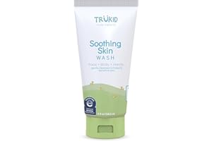 TruKid Kids Body Wash – Natural, Unscented Face, Body & Hand Wash for Sensitive Skin - NEA-Accepted for Eczema – Dermatologist Tested, Non-Toxic, Tear-Free Baby Bath Essential, 8 fl oz