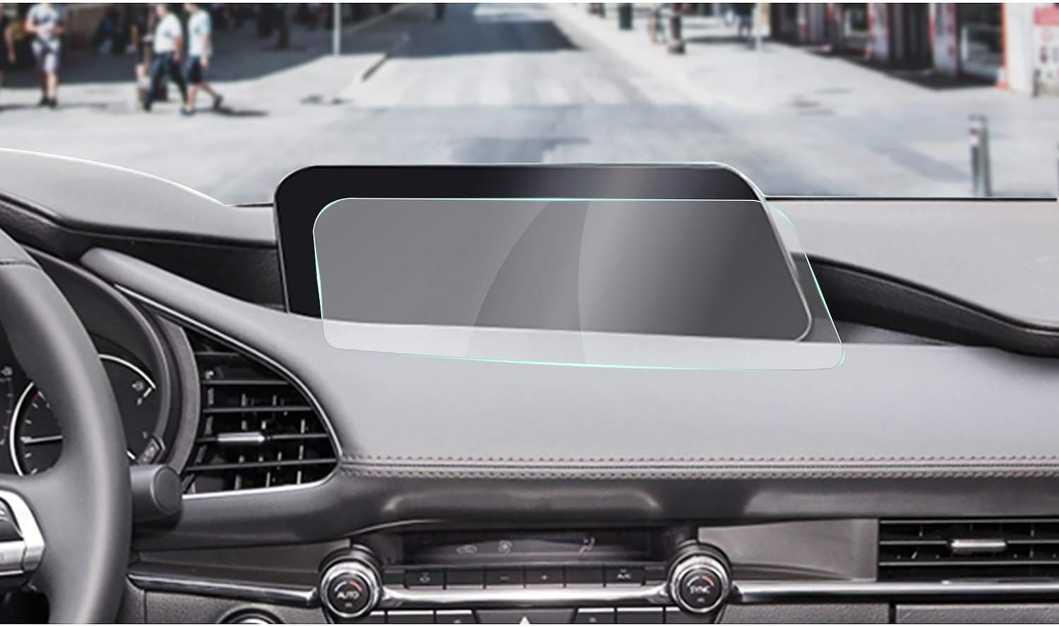 2019 2020 Mazda 3 Mazda3 Axela Navigation Screen Protector Center Touch Display Anti Scratch High Clarity Clear HD Tempered Glass Protective Film