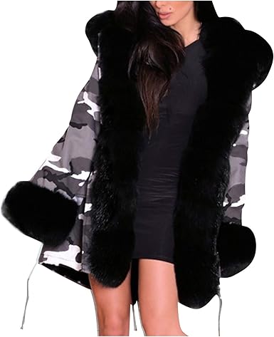 amazon women's fur coats