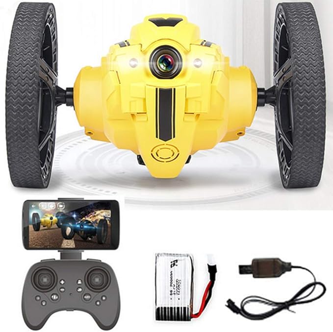 Llpeng RC Bounce Car 1080P Camera Wifi HD FPV Remote Control Stunt Car 2.4Ghz High Speed Video